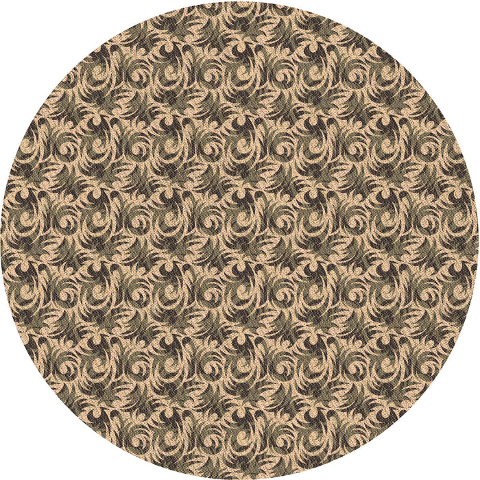 Square Machine Washable Transitional Dark Brown Rug in a Living Room, wshpat598brn