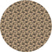 Square Machine Washable Transitional Dark Brown Rug in a Living Room, wshpat598brn