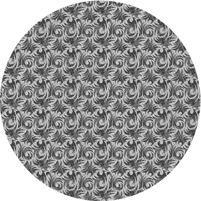 Square Patterned Cloud Gray Rug, pat598gry