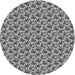 Square Patterned Cloud Gray Rug, pat598gry