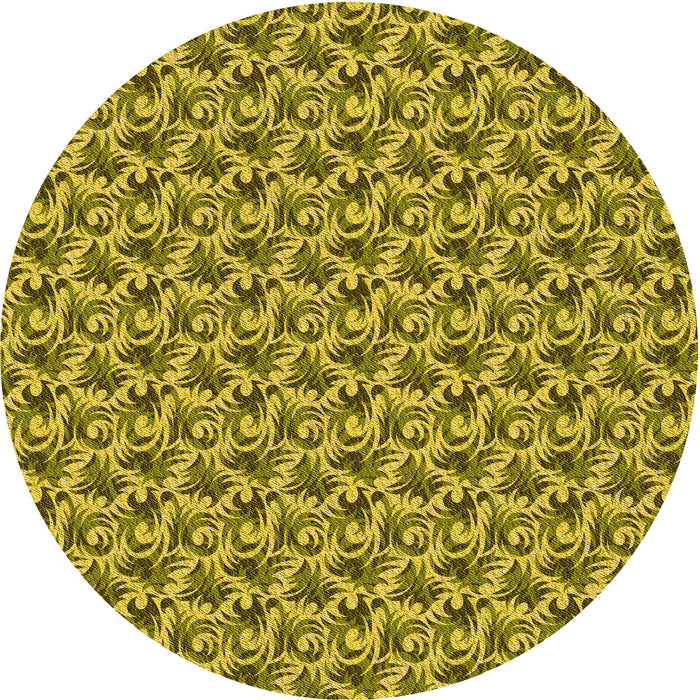 Square Machine Washable Transitional Dark Bronze Brown Rug in a Living Room, wshpat598yw