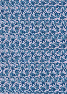 Machine Washable Transitional Jeans Blue Rug, wshpat598