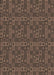 Machine Washable Transitional Dark Gold Brown Rug, wshpat599brn