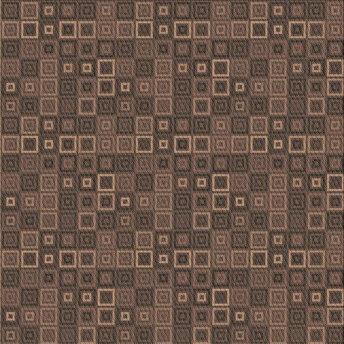 Round Patterned Dark Gold Brown Rug, pat599brn