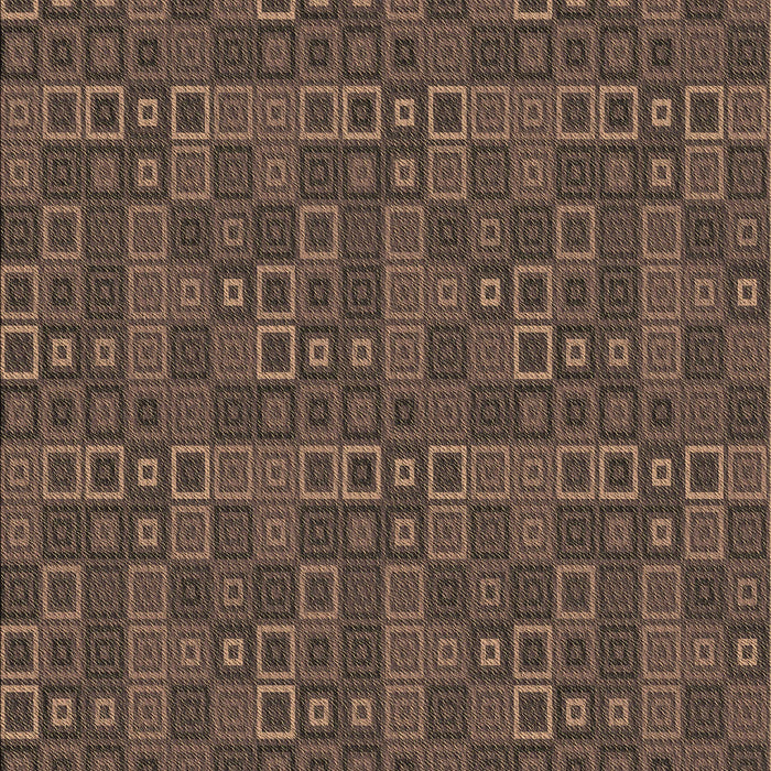 Patterned Dark Gold Brown Rug, pat599brn