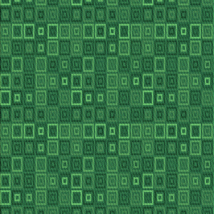 Machine Washable Transitional Deep Emerald Green Rug, wshpat599grn