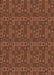 Patterned Red Brown Rug, pat599org