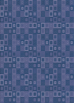 Patterned Blue Novelty Rug, pat599
