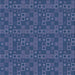 Square Patterned Blue Novelty Rug, pat599