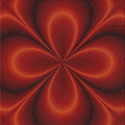 Sideview of Machine Washable Transitional Tomato Red Rug, wshpat59