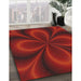 Machine Washable Transitional Tomato Red Rug in a Family Room, wshpat59