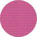 Sideview of Patterned Hot Pink Novelty Rug, pat5