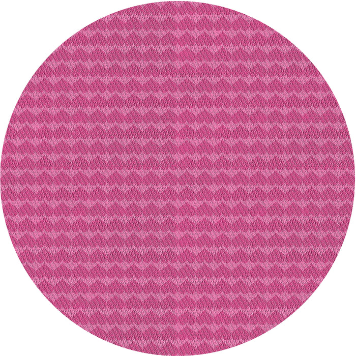 Square Machine Washable Transitional HotPink Rug, wshpat5