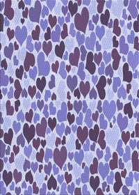 Machine Washable Transitional Amethyst Purple Rug, wshpat6blu