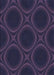 Machine Washable Transitional Deep Periwinkle Purple Rug, wshpat60blu