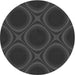 Square Patterned Charcoal Black Rug, pat60gry