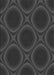 Patterned Charcoal Black Rug, pat60gry