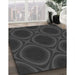 Machine Washable Transitional Charcoal Black Rug in a Family Room, wshpat60gry
