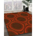 Machine Washable Transitional Crimson Red Rug in a Family Room, wshpat60yw