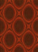 Patterned Crimson Red Rug, pat60yw