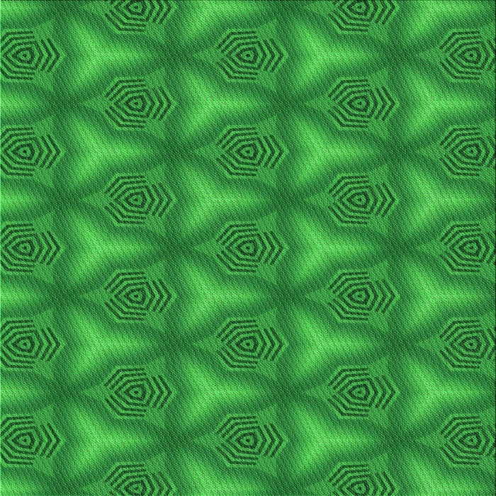 Round Patterned Green Rug, pat600grn