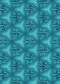 Machine Washable Transitional Dark Cyan Green Rug, wshpat600lblu