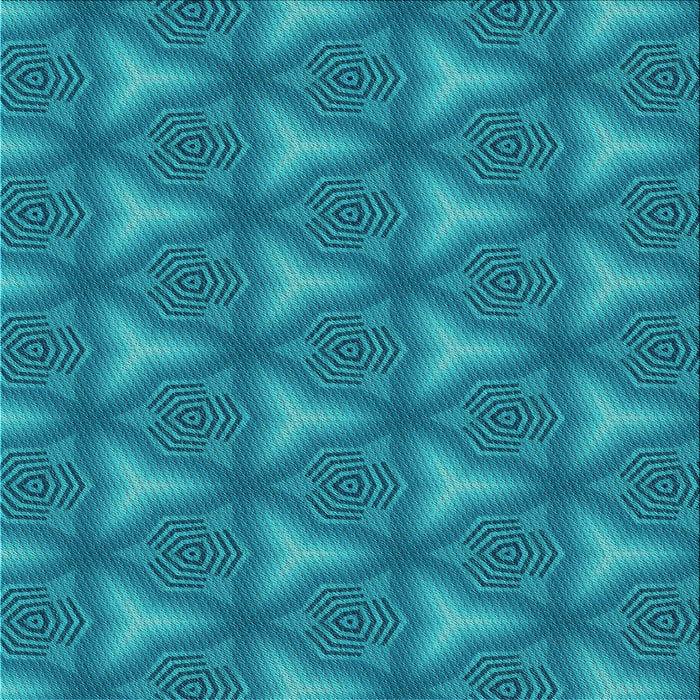 Round Machine Washable Transitional Dark Cyan Green Rug, wshpat600lblu