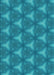 Patterned Dark Cyan Green Rug, pat600lblu