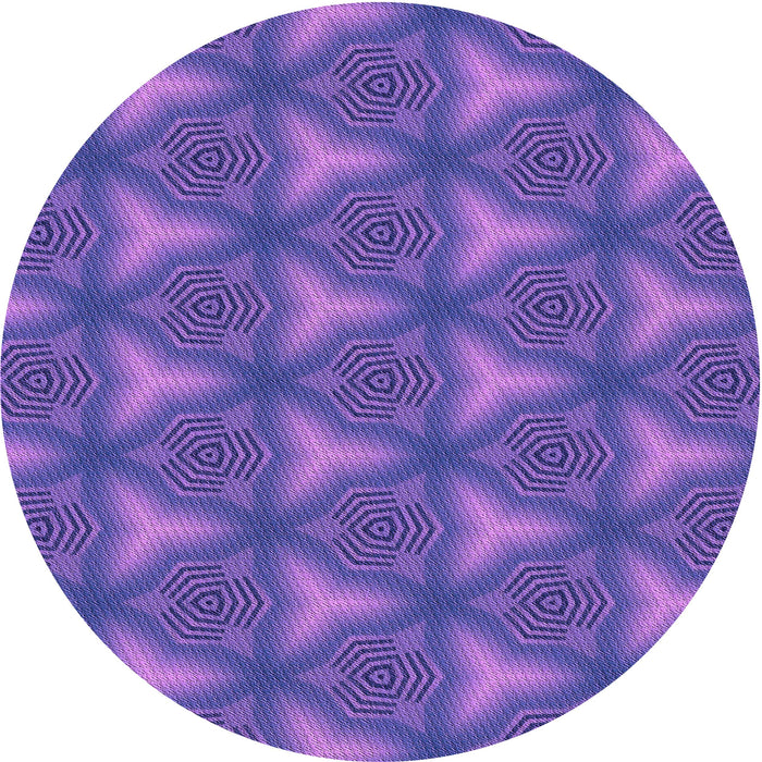 Square Patterned Amethyst Purple Rug, pat600pur
