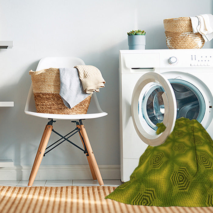 Machine Washable Transitional Pistachio Green Rug in a Washing Machine, wshpat600yw