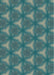 Patterned Teal Green Novelty Rug, pat600