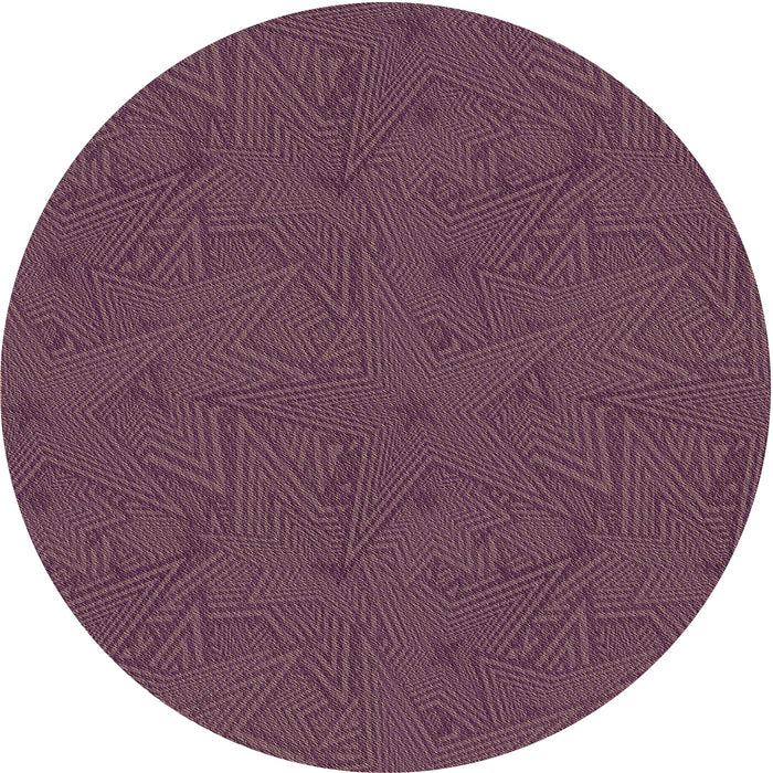 Square Patterned Raspberry Purple Rug, pat601brn