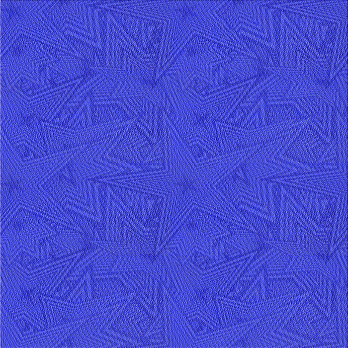 Round Patterned Blue Rug, pat601pur