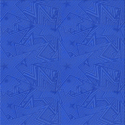 Square Patterned Blue Novelty Rug, pat601