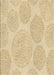 Machine Washable Transitional Metallic Gold Rug, wshpat602brn