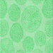 Round Patterned Green Rug, pat602grn