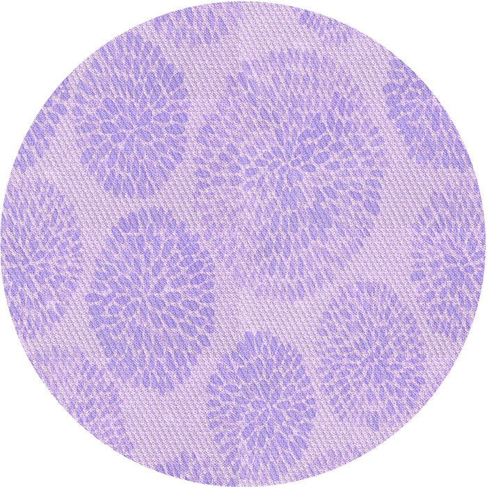 Square Patterned Purple Rug, pat602pur