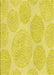 Machine Washable Transitional Yellow Rug, wshpat602yw