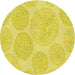 Square Patterned Yellow Rug, pat602yw