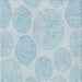 Square Patterned Koi Blue Novelty Rug, pat602