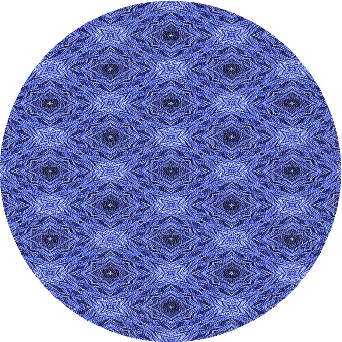 Square Patterned Sky Blue Rug, pat603blu