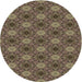 Square Patterned Milk Chocolate Brown Rug, pat603brn