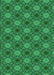 Machine Washable Transitional Deep Emerald Green Rug, wshpat603grn