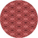 Square Machine Washable Transitional Red Rug in a Living Room, wshpat603rd