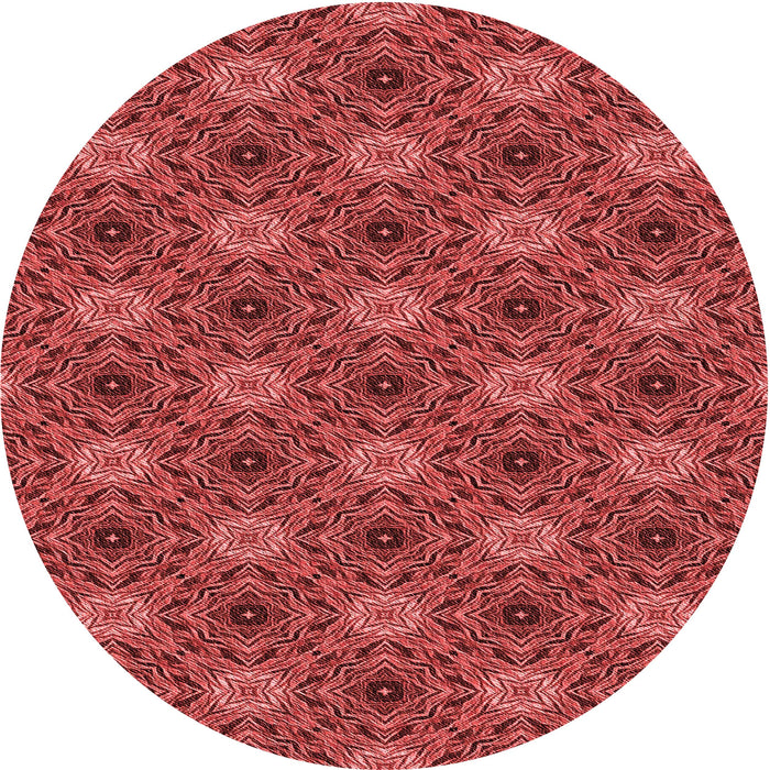 Square Patterned Red Rug, pat603rd