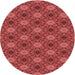 Square Patterned Red Rug, pat603rd