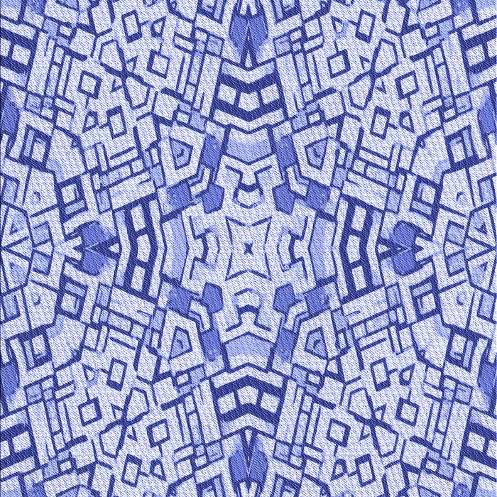 Machine Washable Transitional Blue Rug, wshpat604blu