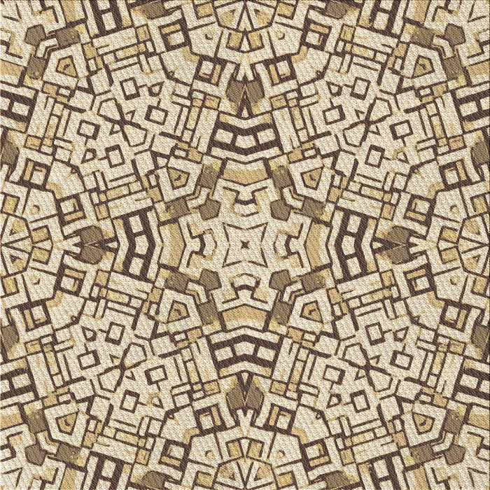 Round Machine Washable Transitional Khaki Gold Rug, wshpat604brn