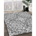 Machine Washable Transitional Gray Rug in a Family Room, wshpat604gry