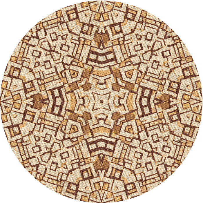 Square Patterned Red Rug, pat604org